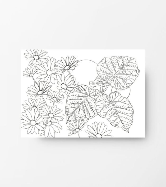 Wilde Kamerplanten - Kleurplaten Pakket (2x)