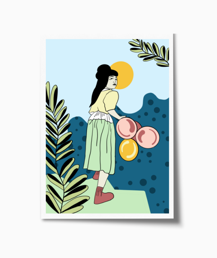 Balloon girl - A5 Poster